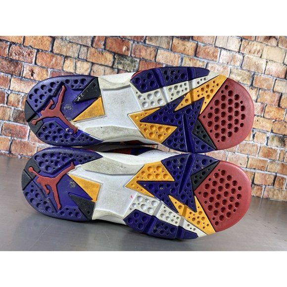 Nike Air Jordan Retro 7 Shoes Nothing But Net Ugly Sweater Size 5.5Y 304774-142 - Picture 9 of 10